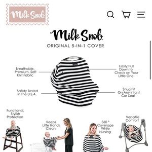 Milk Snob Black 5-in-1 Cover